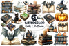 Books Halloween Clipart Bundle 6