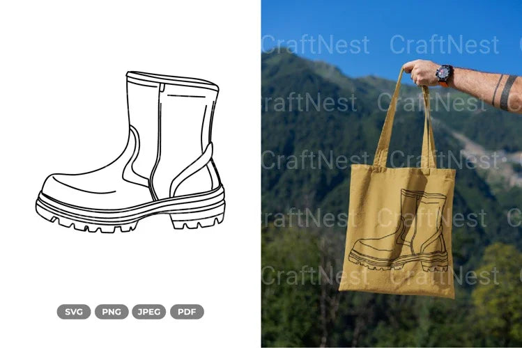 Boots SVG Bundle - CraftNest - Digital Crafting and Art