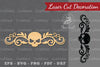 Border Skull Laser Cut Decoration Clipart Bundle