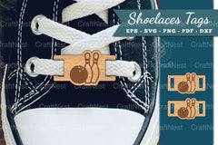 Bowling Shoelaces Tags Laser Cut SVG Bundle - CraftNest - Digital Crafting and Art
