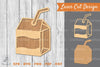 Boxed Milk Laser Cut Decoration Clipart Bundle