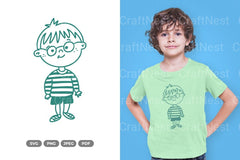 Boy Doodle Clipart Bundle - CraftNest - Digital Crafting and Art