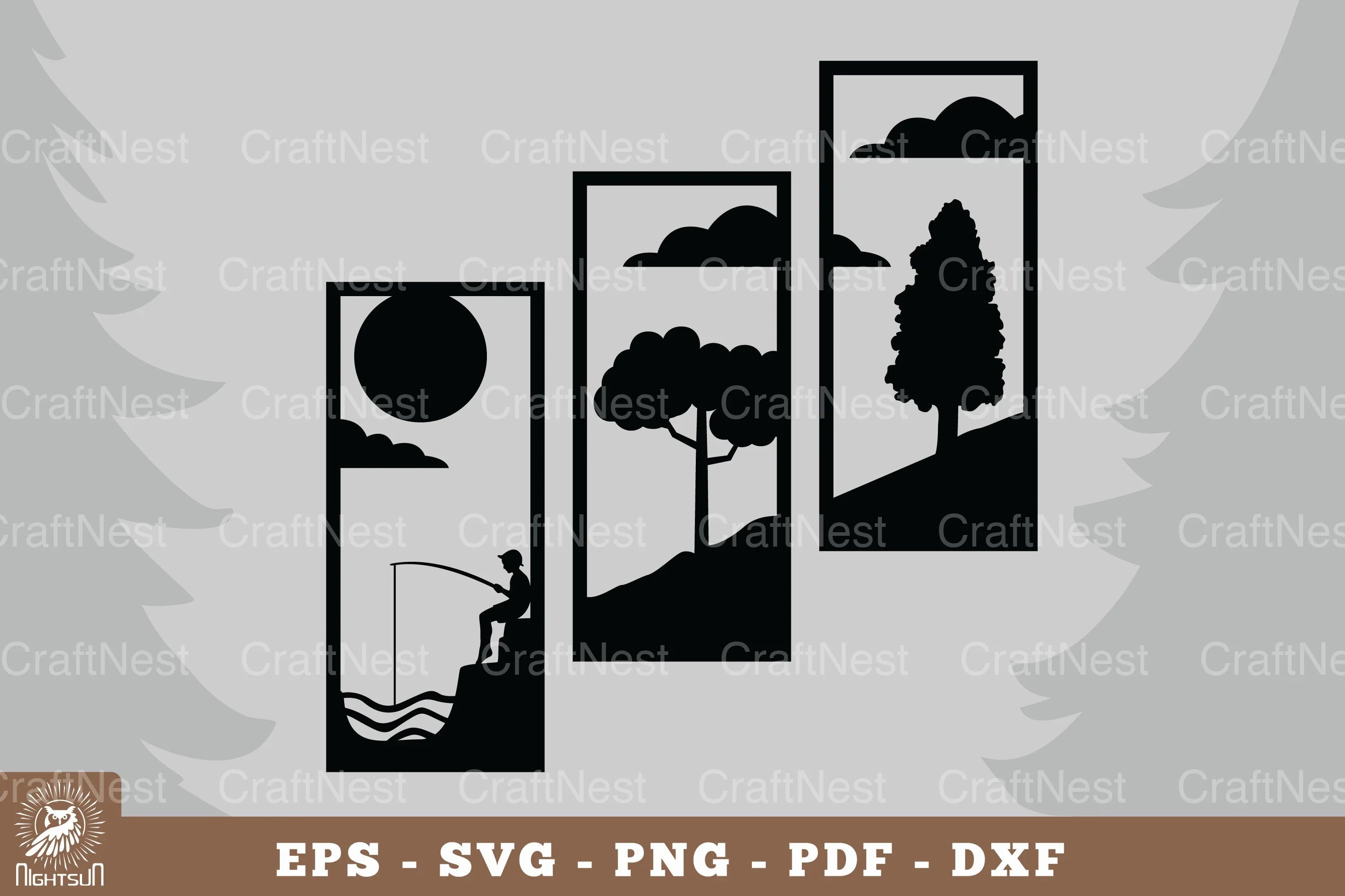 Boy Fishing Home Decor Clipart Bundle - CraftNest - Digital Crafting and Art