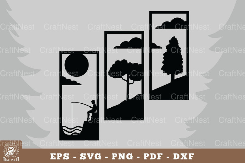 Boy Fishing Home Decor Clipart Bundle - CraftNest - Digital Crafting and Art