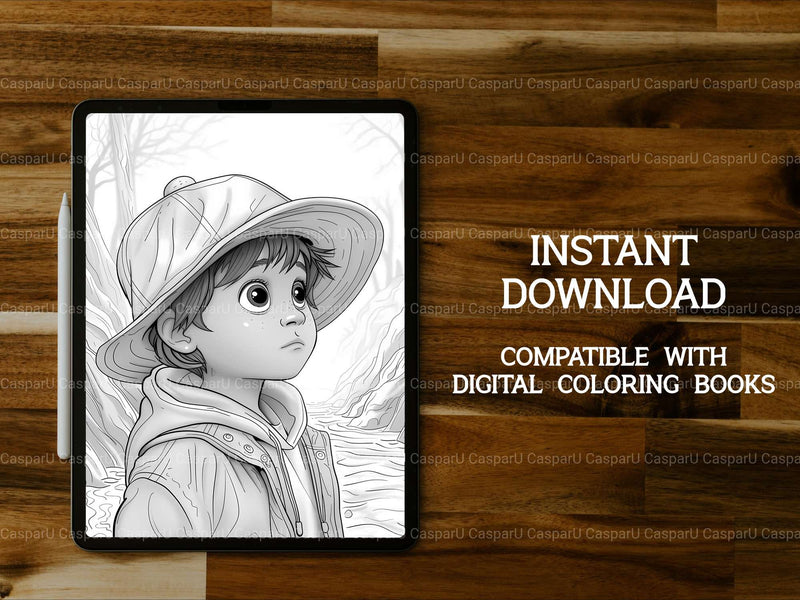 Boys Back To School Coloring Books - CraftNest - Digital Crafting and Art