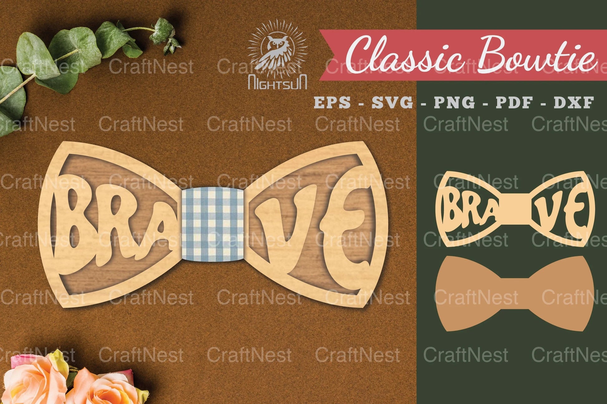 Brave Laser Cut Bowtie Clipart Bundle - CraftNest - Digital Crafting and Art