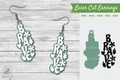 Brave Laser Cut Earrings SVG Design Bundle - CraftNest - Digital Crafting and Art