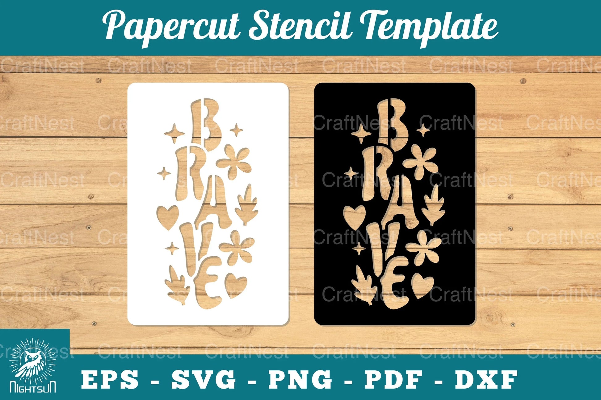 Brave Papercut Stencil Clipart Bundle - CraftNest - Digital Crafting and Art
