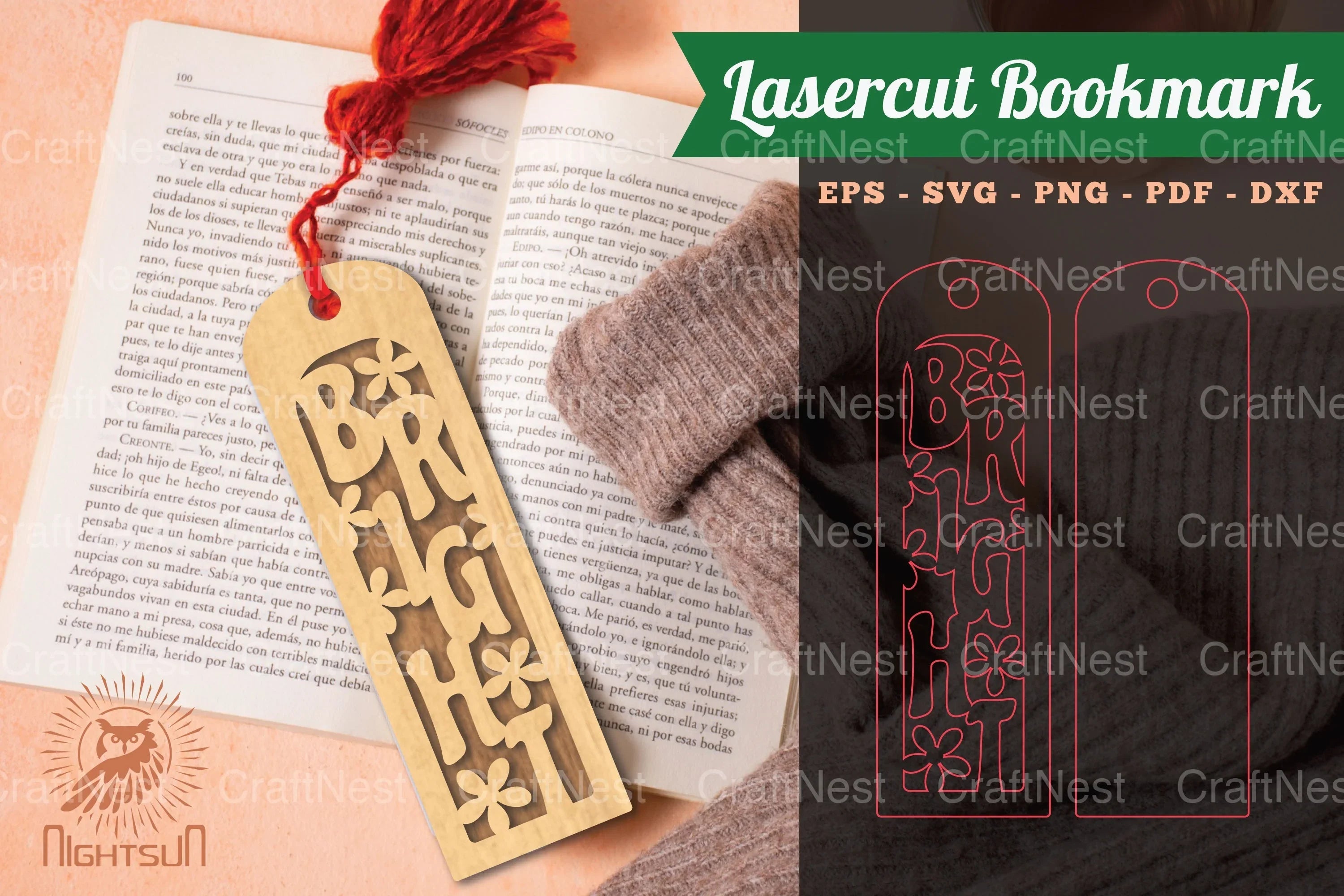 Bright Laser Cut Bookmarks Clipart Bundle - CraftNest - Digital Crafting and Art