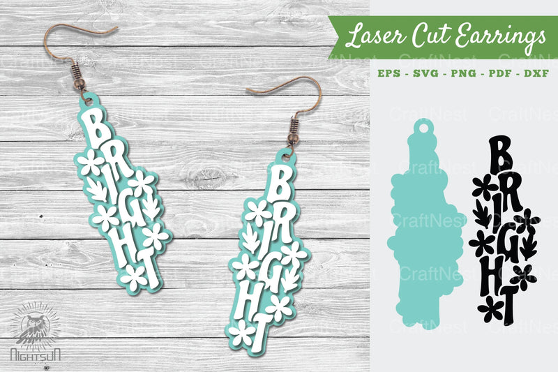Bright Laser Cut Earrings SVG Bundle - CraftNest - Digital Crafting and Art