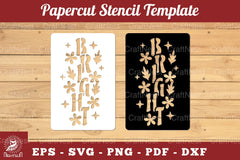 Bright Papercut Stencil Clipart Bundle - CraftNest - Digital Crafting and Art