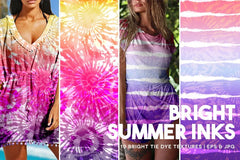Bright Summer Inks - Tie-Dye - CraftNest - Digital Crafting and Art