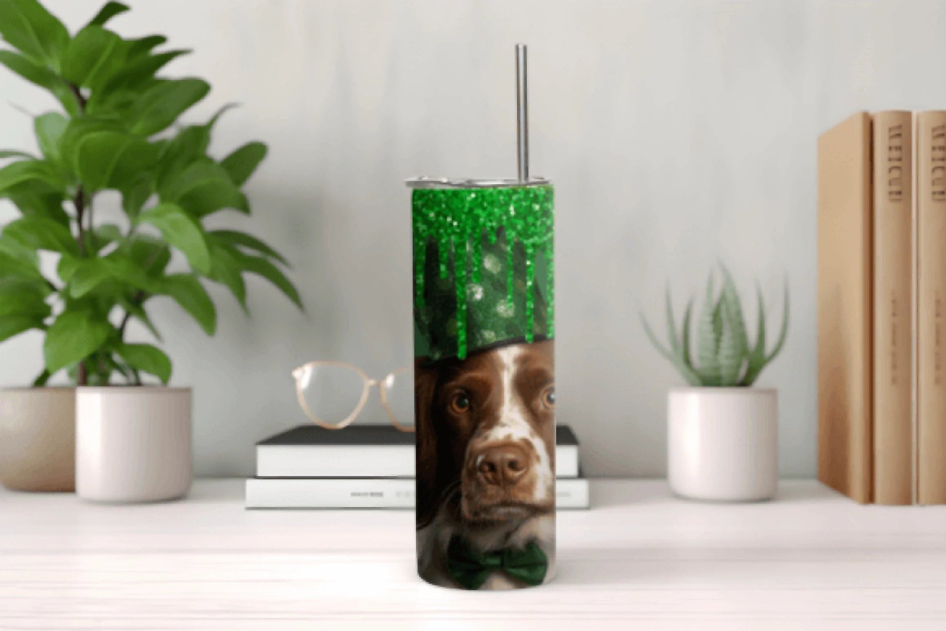St. Patrick's Day Brittany Dog Tumbler Bundle - CraftNest - Digital Crafting and Art