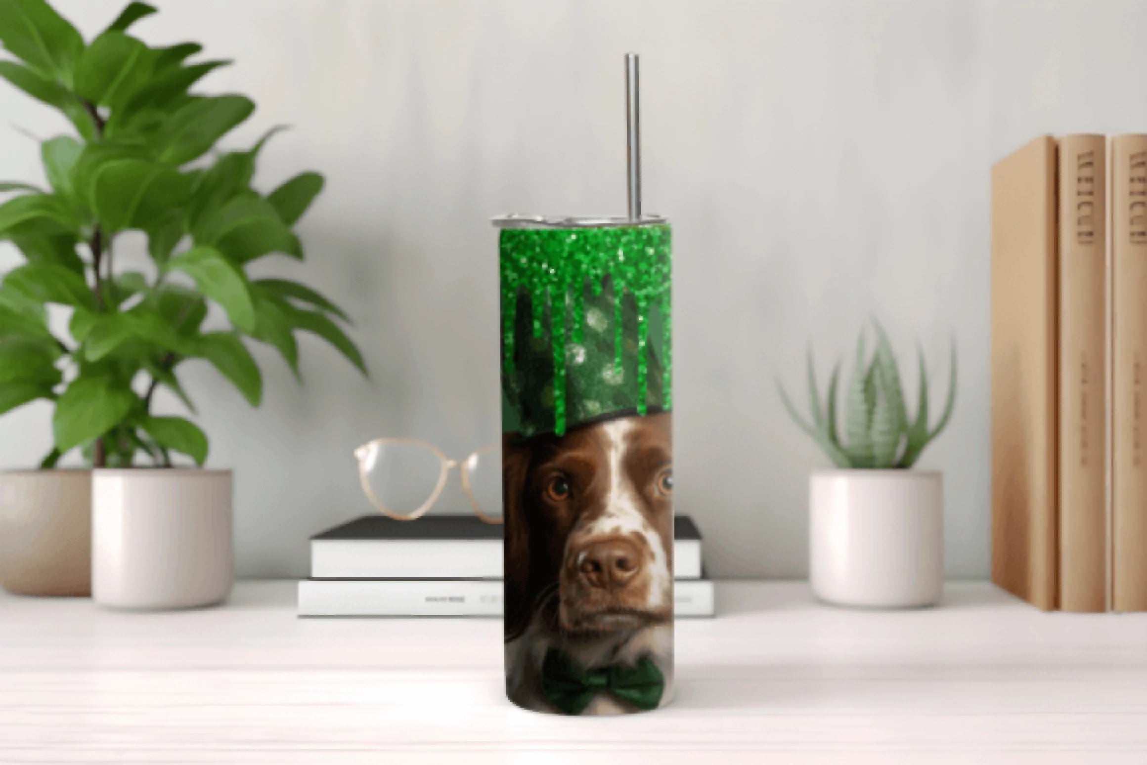 St. Patrick's Day Brittany Dog Tumbler Bundle - CraftNest - Digital Crafting and Art