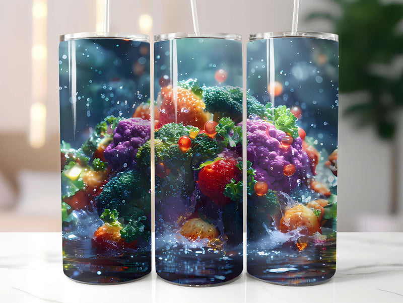 Broccoli 3 Tumbler Wrap - CraftNest - Digital Crafting and Art