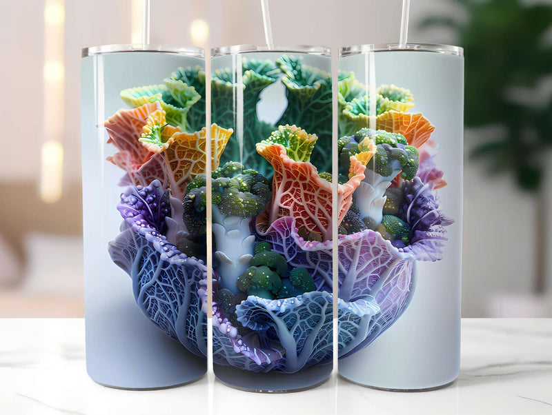 Broccoli 2 Tumbler Wrap - CraftNest - Digital Crafting and Art