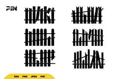 Broken Picket Fence SVG Bundle - CraftNest - Digital Crafting and Art