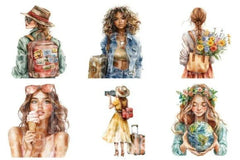 Bronze Spring Travel Clipart Bundle - CraftNest - Digital Crafting and Art