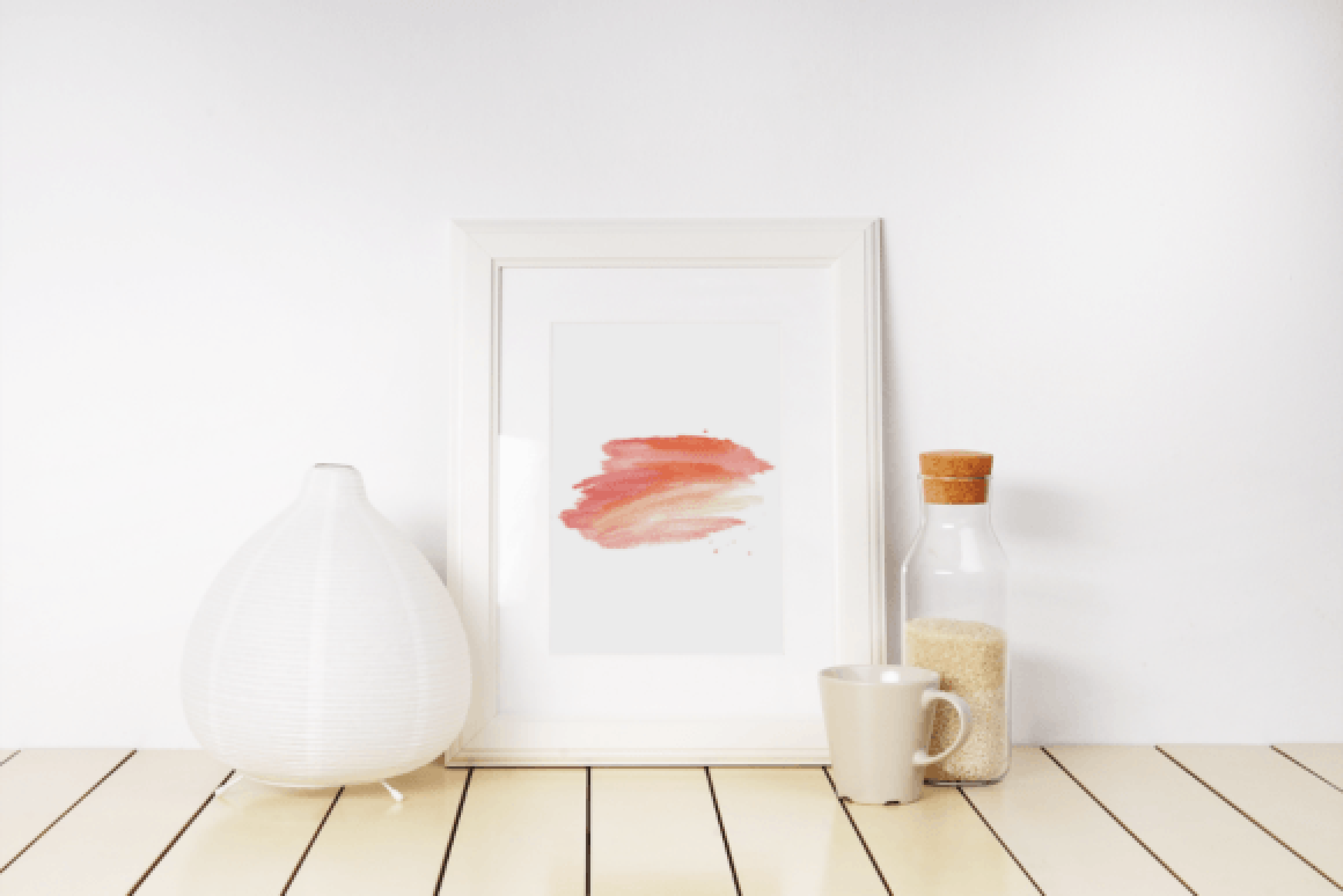 Colorful Brushstrokes Rainbow Clipart Bundle