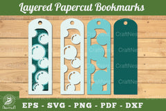 Bubble Layered Bookmark SVG Bundle - CraftNest - Digital Crafting and Art