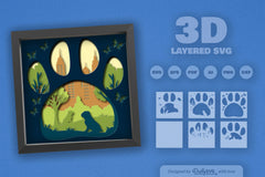 Bulldog Papercut SVG Bundle: Park Sitting Design - CraftNest - Digital Crafting and Art
