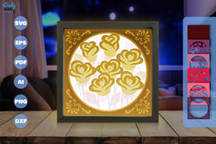 Papercut SVG Bundle: Bunch of Roses Design - CraftNest - Digital Crafting and Art
