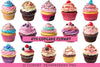 4th of July Cupcake Clipart