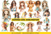 Summer Girl Clipart