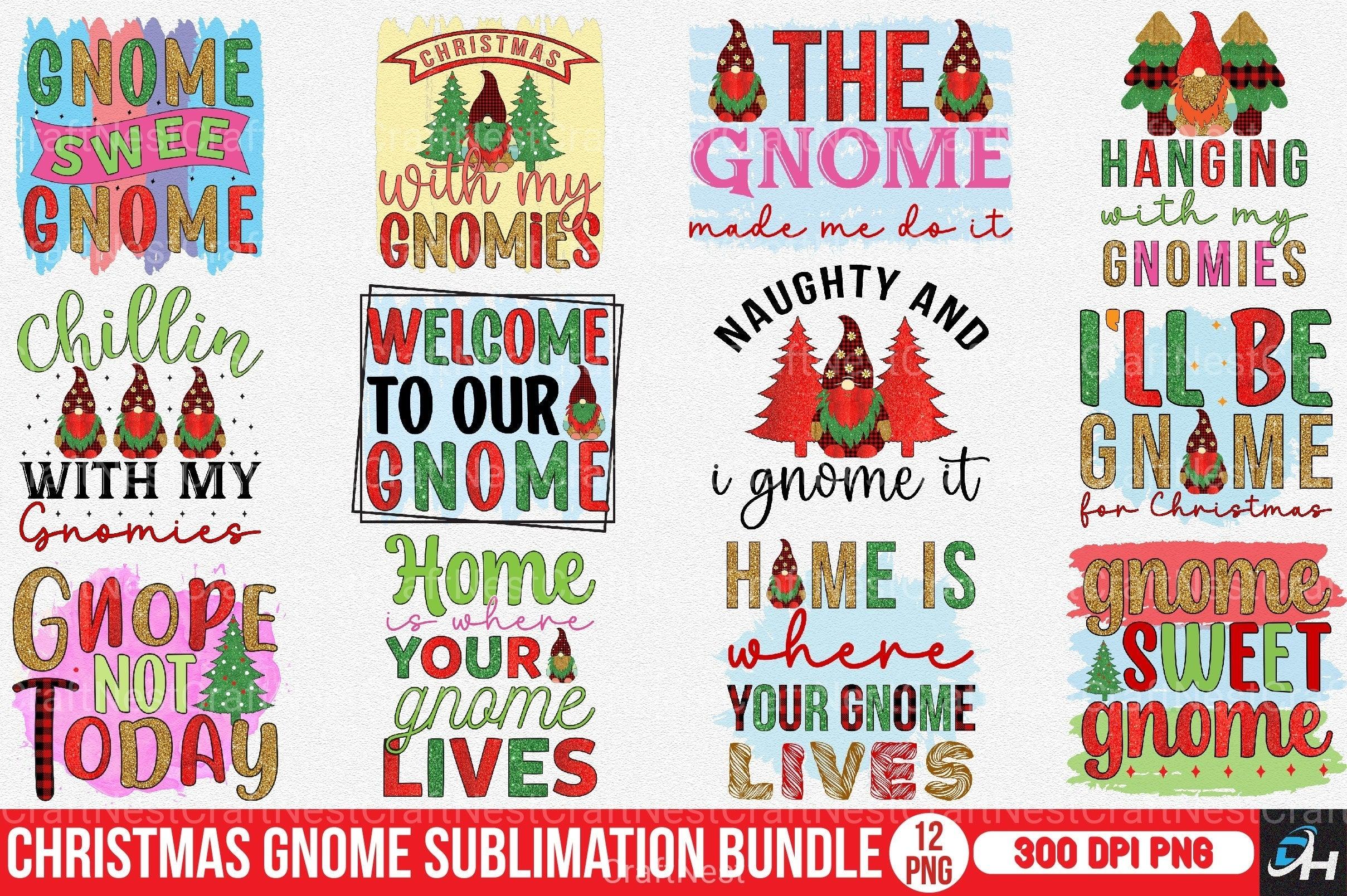 Christmas Gnome Clipart Bundle 10 - CraftNest - Digital Crafting and Art