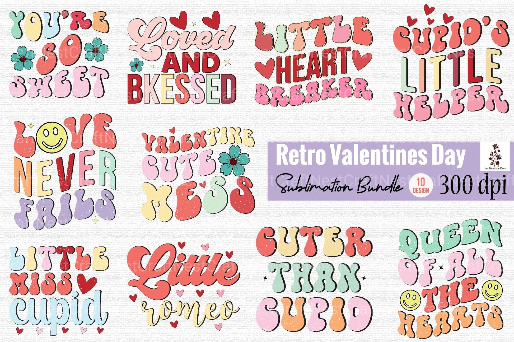 Valentine's Day Clipart Bundle  1 - CraftNest - Digital Crafting and Art