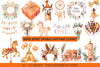 Boho Burnt Orange Birthday Clipart
