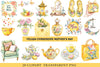 Yellow Chinoiserie Mother’s Day Clipart