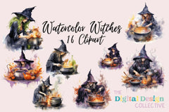 Enchanting Witches Clipart Bundle - CraftNest - Digital Crafting and Art