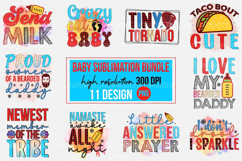 Baby Clipart Bundle for Adorable Designs - CraftNest - Digital Crafting and Art