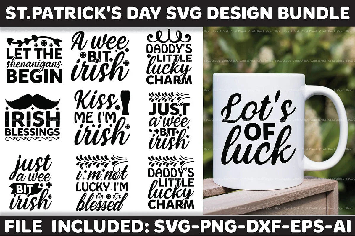 St. Patrick's Day SVG Design Bundle