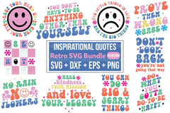 Inspirational Quotes Retro Bundle - CraftNest - Digital Crafting and Art