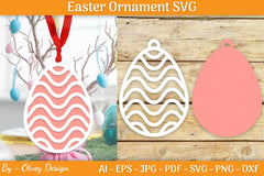 Bunny Easter Layered Ornaments SVG Bundle - CraftNest - Digital Crafting and Art
