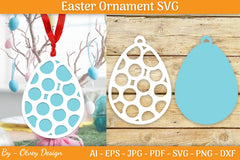 Bunny Easter Layered Ornaments SVG Bundle - CraftNest - Digital Crafting and Art