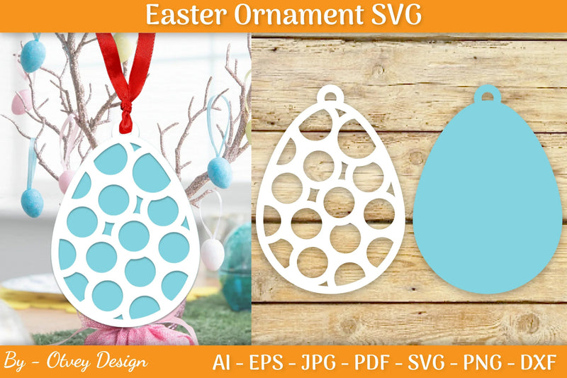 Bunny Easter Layered Ornaments SVG Bundle - CraftNest - Digital Crafting and Art