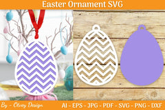 Bunny Easter Layered Ornaments SVG Bundle - CraftNest - Digital Crafting and Art