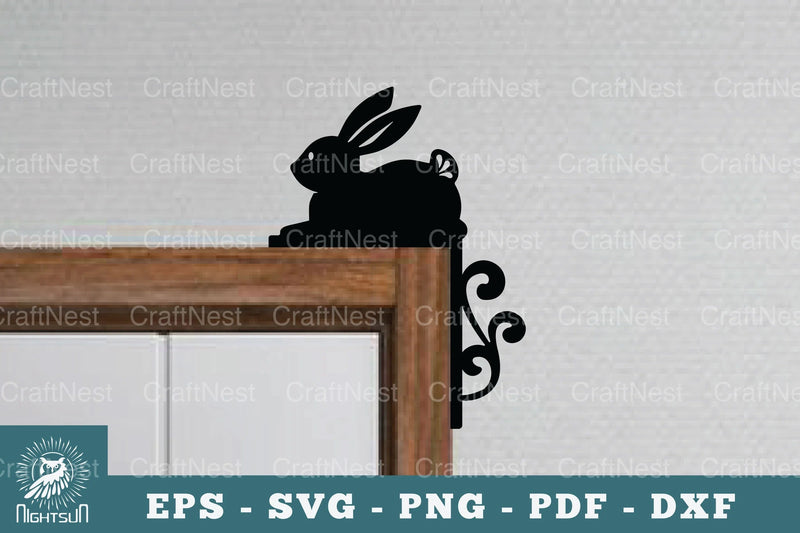 Bunny Door Corner Lasercut SVG Bundle - CraftNest - Digital Crafting and Art