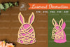 Bunny Egg Laser Cut Decoration Clipart Bundle