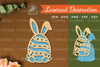 Bunny Egg Laser Cut Decoration Clipart Bundle