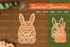 Bunny Egg Laser Cut Decoration Clipart Bundle