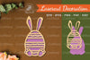 Bunny Egg Laser Cut Decoration Clipart Bundle
