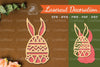 Bunny Egg Laser Cut Decoration Clipart Bundle