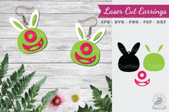 Bunny Monster Laser Cut Earrings Design Bundle - CraftNest - Digital Crafting and Art