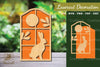 Bunny in the Window Laser Cut Decoration Clipart