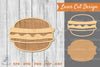 Burger Laser Cut Decoration Clipart Bundle