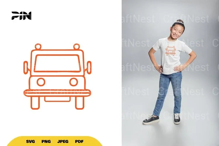 Bus Doodle Clipart Bundle - CraftNest - Digital Crafting and Art
